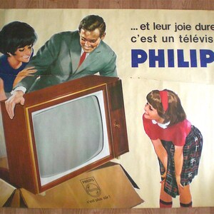 Philips – TV – R.geleng – Manifesto originale – Molto raro – 1960