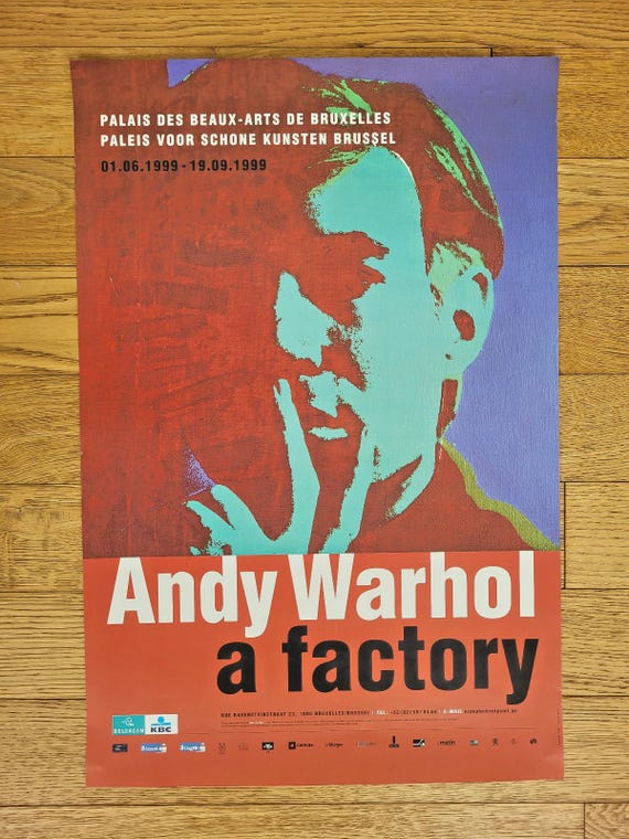 Andy Warhol - Original Exhibition Poster - A Factory - Brussels