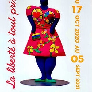 Niki de Saint Phalle - Cartel original de la exposición - Le Touquet Paris Plage - 2020