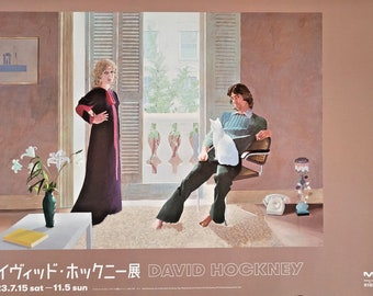 David Hockney Original Poster 'mr and Mrs Clark and Percy', 1974