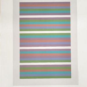 Bridget Riley - Original exhibition poster - Max Hetzler Gallery Berlin - 2020