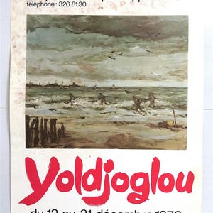 Yoldjoglou - Original Exhibition Poster - Galerie des Orfevres, Paris - 1973