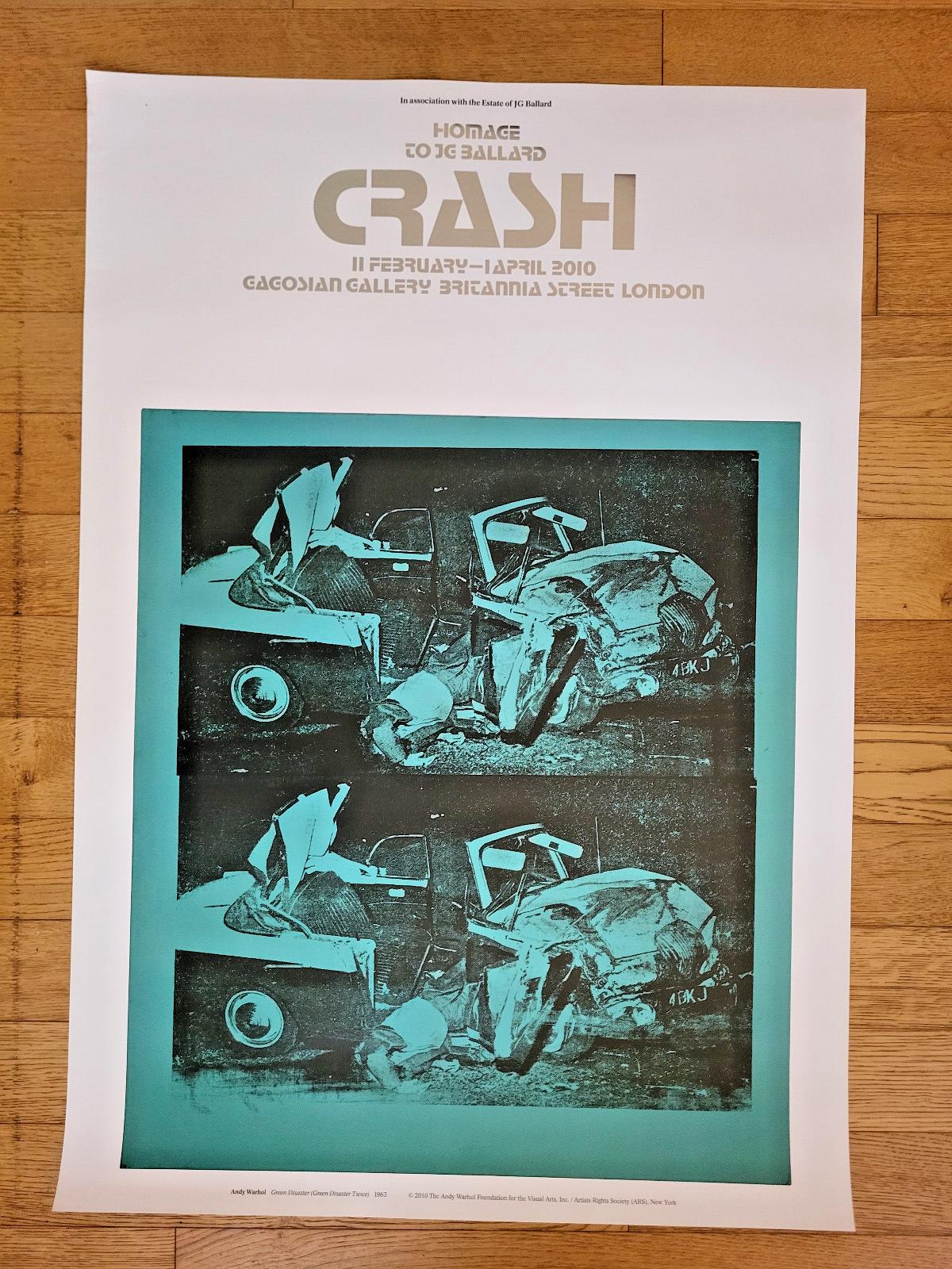 Andy Warhol - Original Exhibition Poster - Crash - Gagosian London