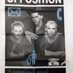 Grupo «The Opposition» - Póster original - Póster de la gira Empire – 1985
