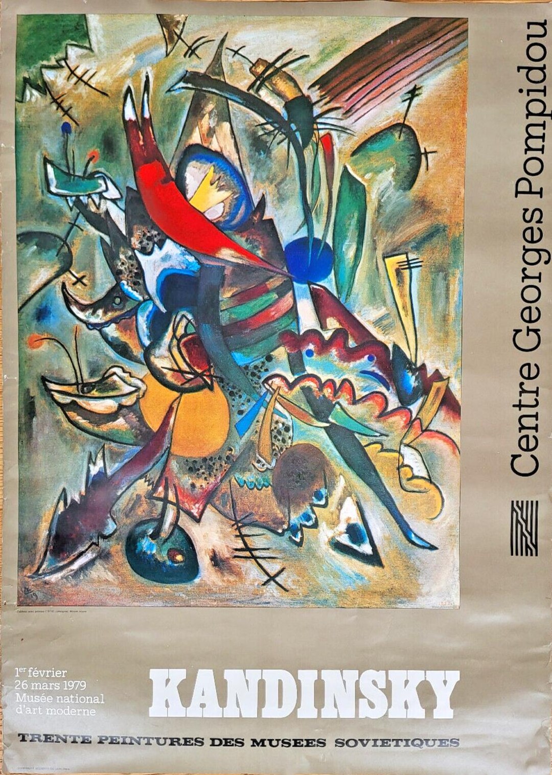 Vassili Kandinsky - Original Exhibition Poster - Centre Pompidou