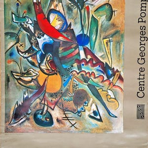 Vassili Kandinsky - Original exhibition poster - Centre Pompidou Paris - very rare - 1979