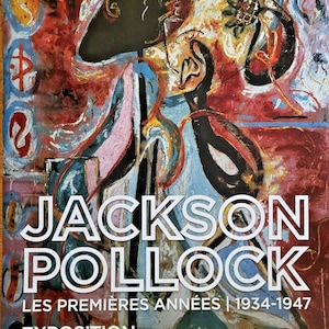 Jackson Pollock - original exhibition poster - Picasso Museum Paris - 2024