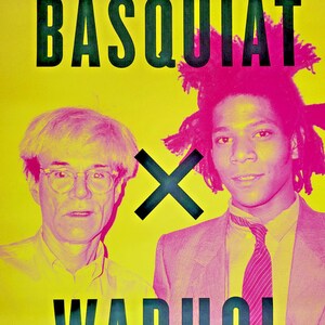 Basquiat x Warhol - original exhibition poster - Vuitton Foundation Paris -2023 image 3