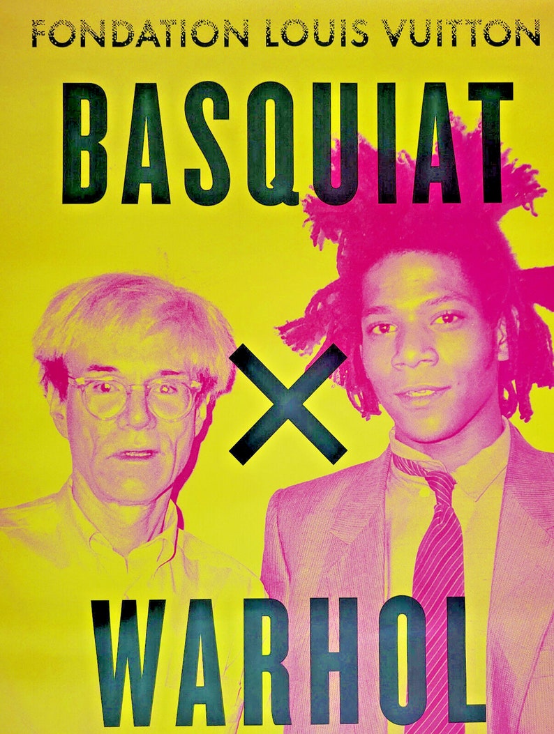 Basquiat x Warhol - original exhibition poster - Vuitton Foundation Paris -2023 image 3