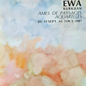 Ewa Kurkjian - Original Exhibition Poster - Gallery Of Bridge New - Poster -1987