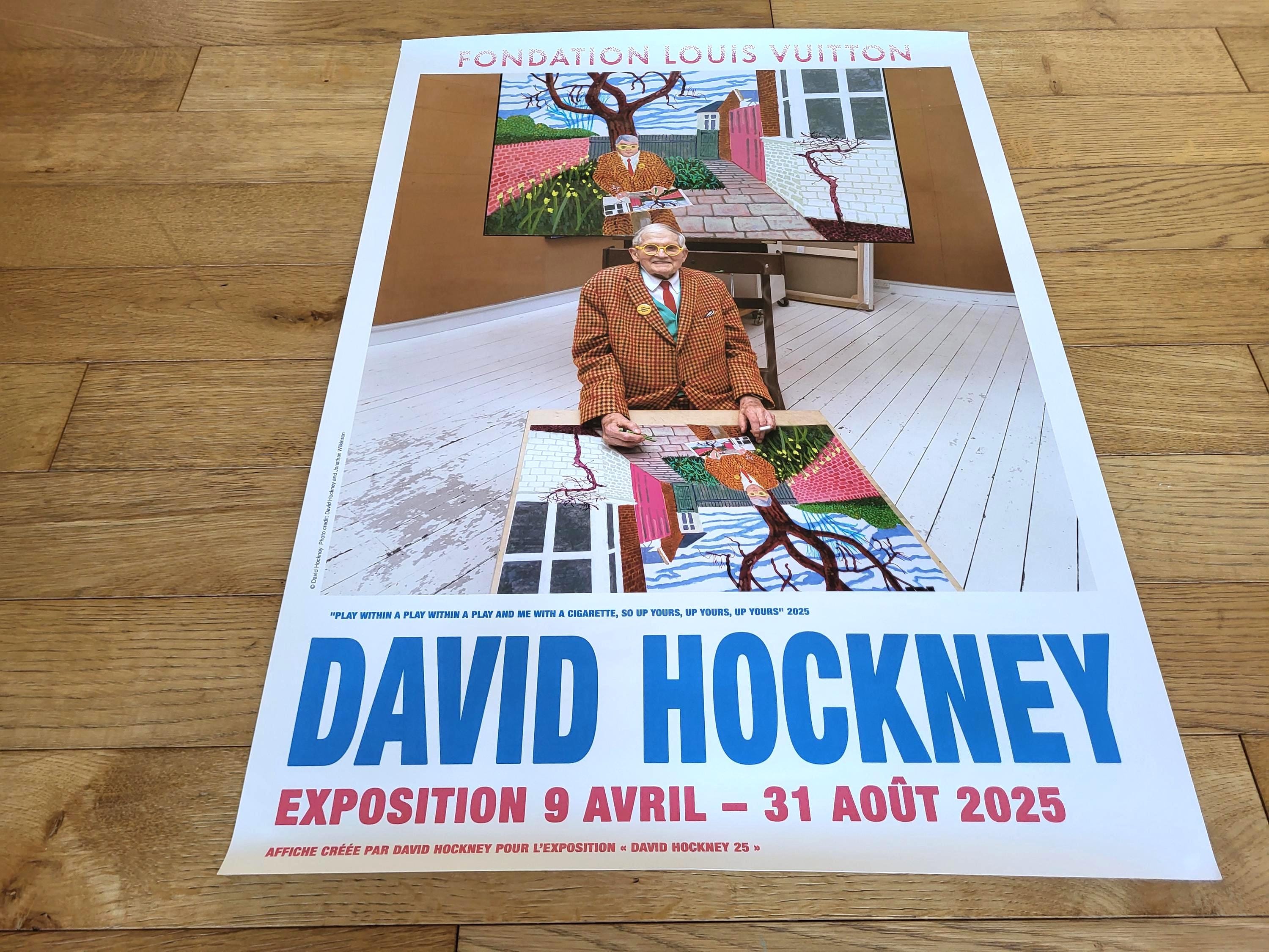 デイヴィッド・ホックニー 回顧展 ポスター デイヴィッド・ホックニー - オリジナル展覧会ポスター - ルイ