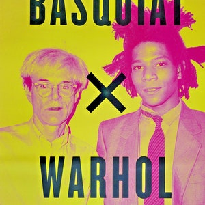 Basquiat x Warhol - original exhibition poster - Vuitton Foundation Paris -2023 image 1