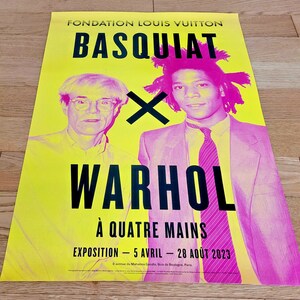 Basquiat x Warhol - original exhibition poster - Vuitton Foundation Paris -2023 image 9