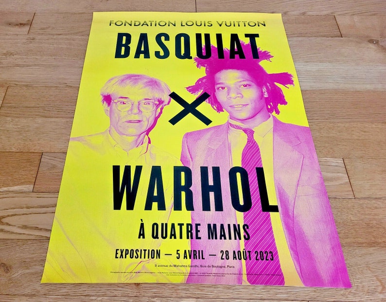Basquiat x Warhol - original exhibition poster - Vuitton Foundation Paris -2023 image 9