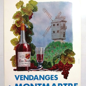 Cosecha - Vendanges Montmartre - Póster original - Muy raro - Póster - 1979