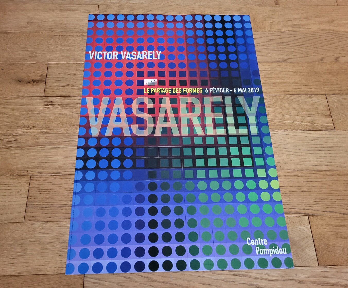 Victor Vasarely, Paris Exhibition Poster, 2019, Print for