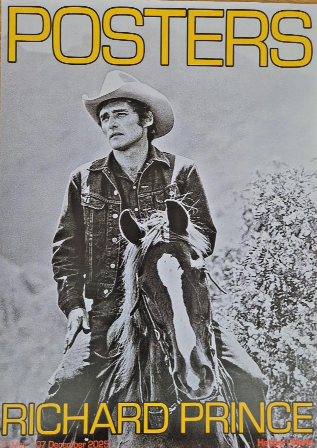 【Richard Prince】★★大幅に値下げしました Richard Prince – Original Exhibition Poster – Max Hetzler Marfa