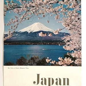 Japan Tourist Association – Monte Fuji - Manifesto originale - Circa 1960