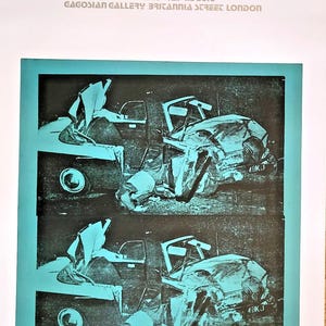 Andy Warhol - Original exhibition poster - Crash - Gagosian London - rare - 2010