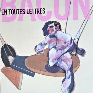 Francis Bacon - Cartel original de la exposición - Centro Pompidou París - 2019