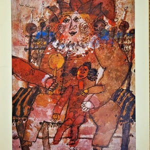 Theo Tobiasse- Poster Original Exposition- Gallery Art Wall Paris Rare Oop 1978