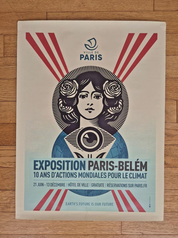 Obey Shepard Fairey – Original Exhibition Poster – Paris-belem