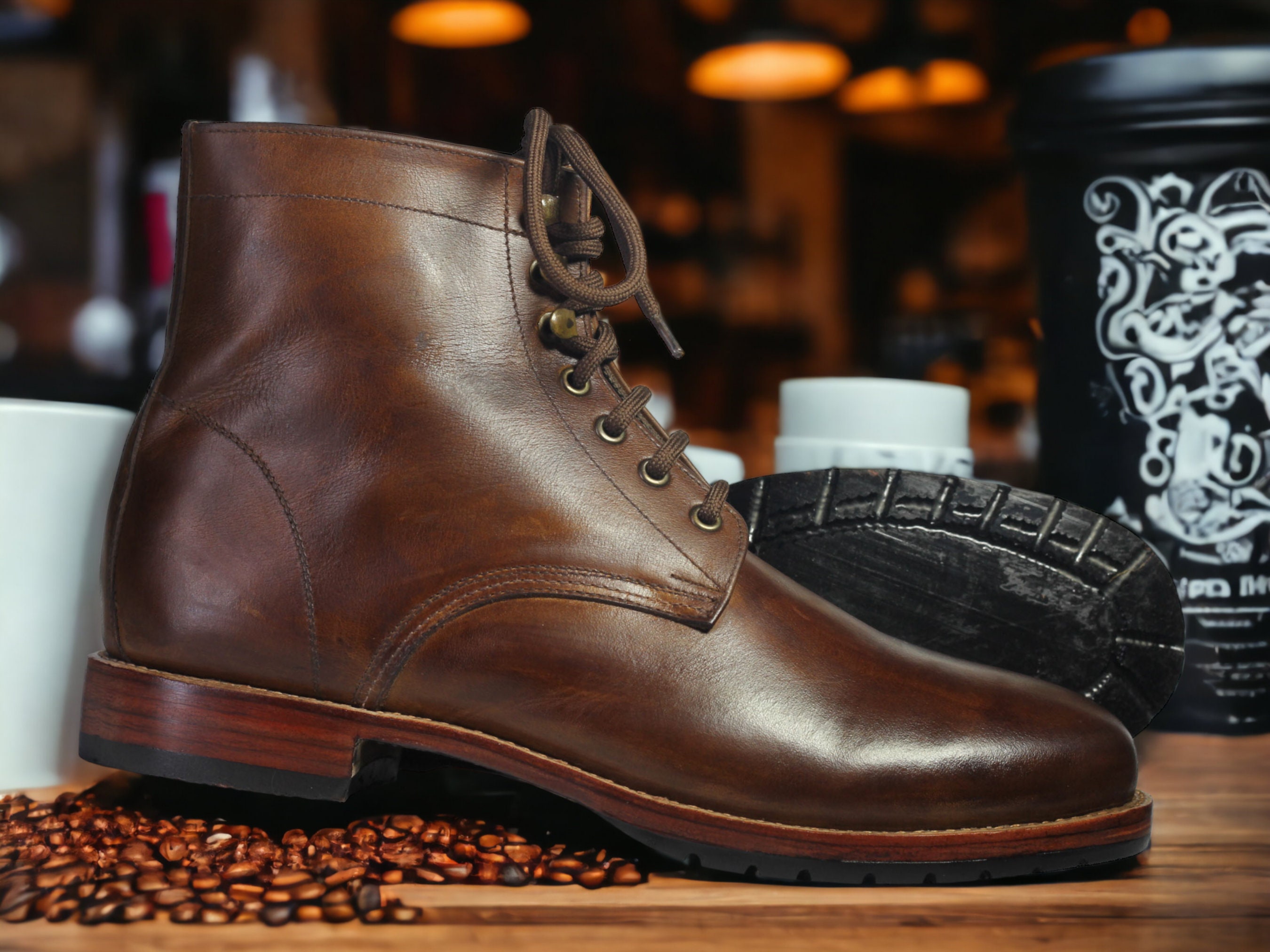 high ankle boots men