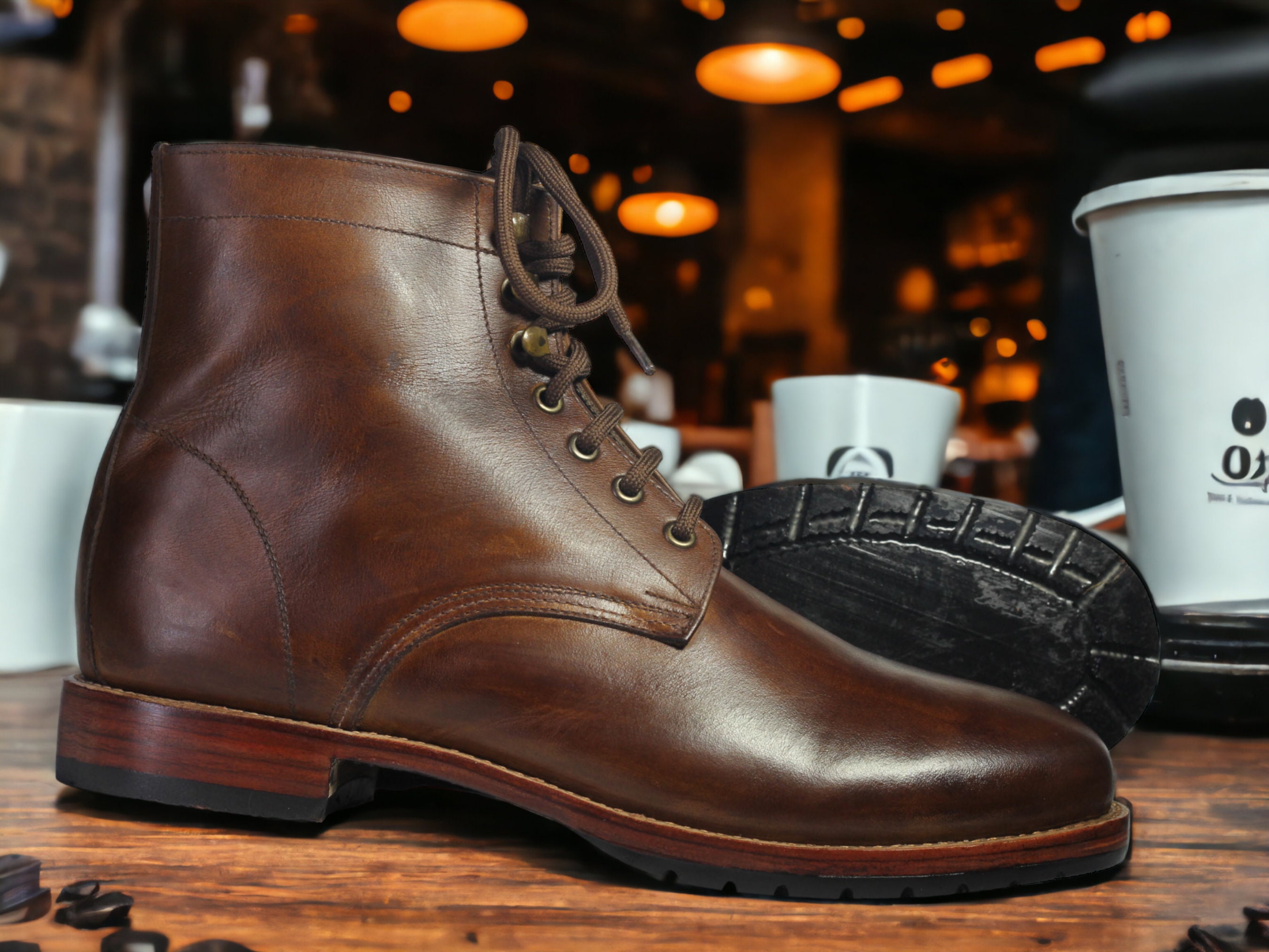 high ankle boots men