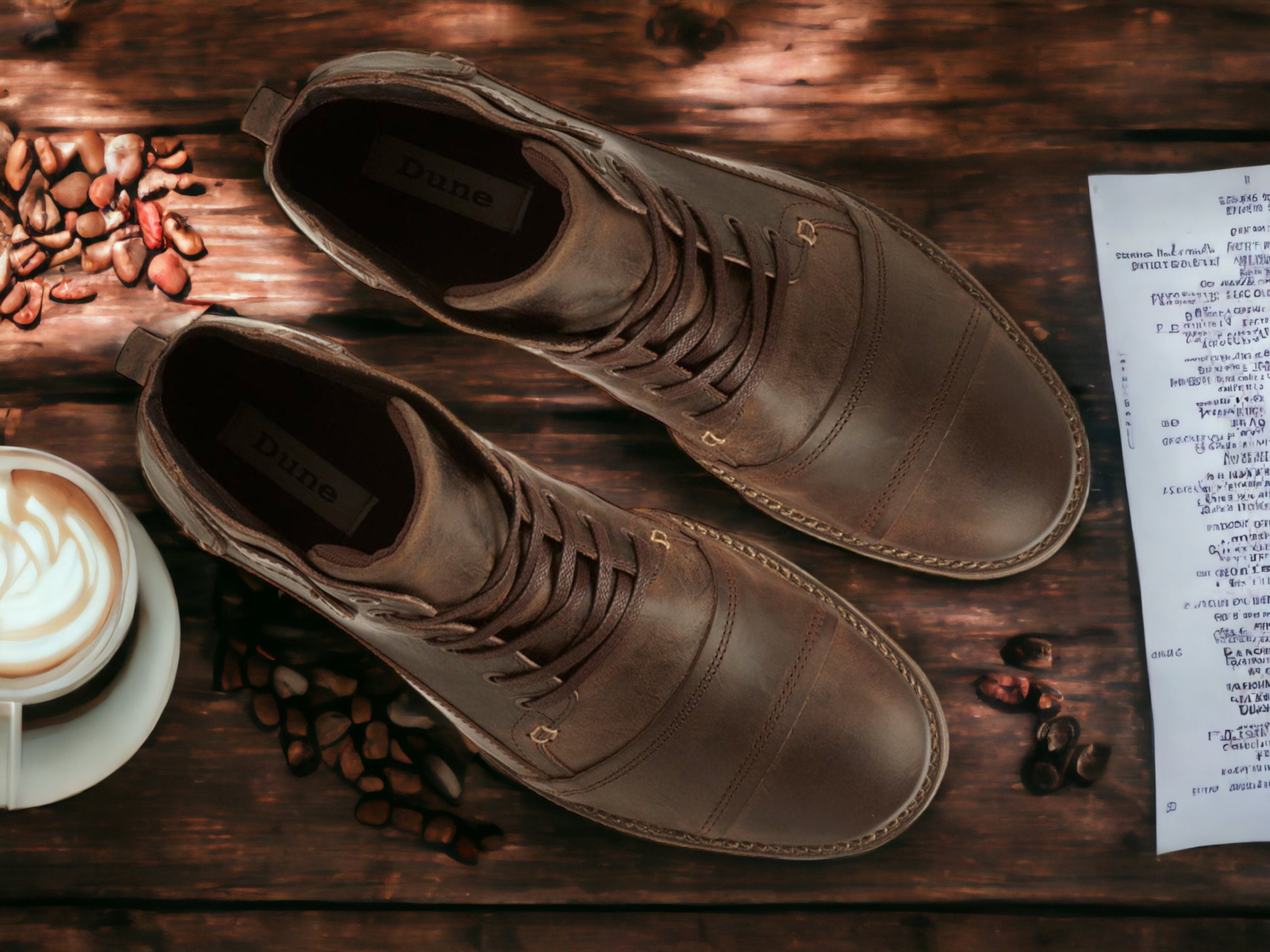 mens casual brown leather boots