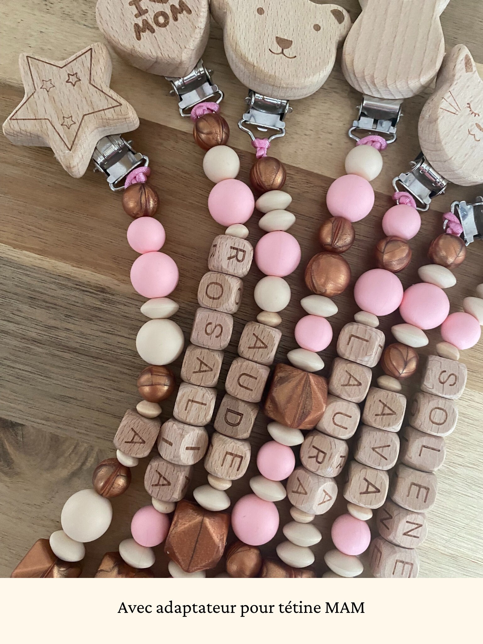 Personalized Pacifier Clip Personalized Pacifier Clip / With Etsy