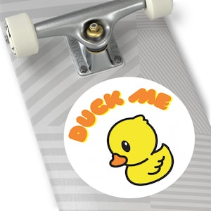 Duck Me-Duck Me Sticker-Round Stickers-IndoorOutdoor-Jeep Sticker-Jeep lovers-Rubber duck-yellow duck-Jeep-car stickers-