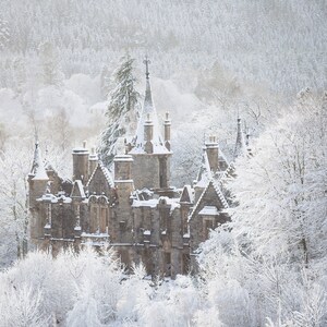 Dunalastair house, castle, fairytale, castle, photo art, landscape photography, wall art, unframed