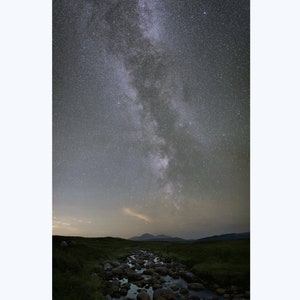 A2 print, Night sky, Milky Way, astro photography, constellations, Scotland, dark skies, wall art,