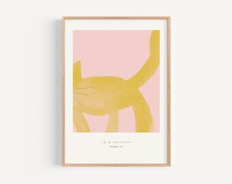 Little Creatures 01 Cat Tail - Cat Art Print