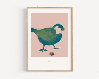 Kleine wezens 04 Bird - Wintervogels, Bird Art Print