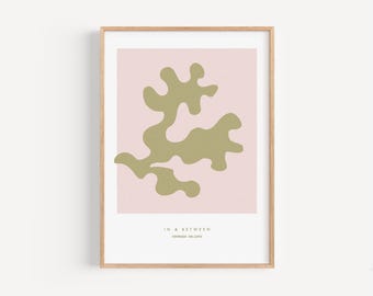 Zachtroze goud eikenbladeren - Fine-art-print, botanische print