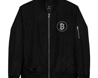 Bitcoin KryptoKunt Premium recycled bomber jacket