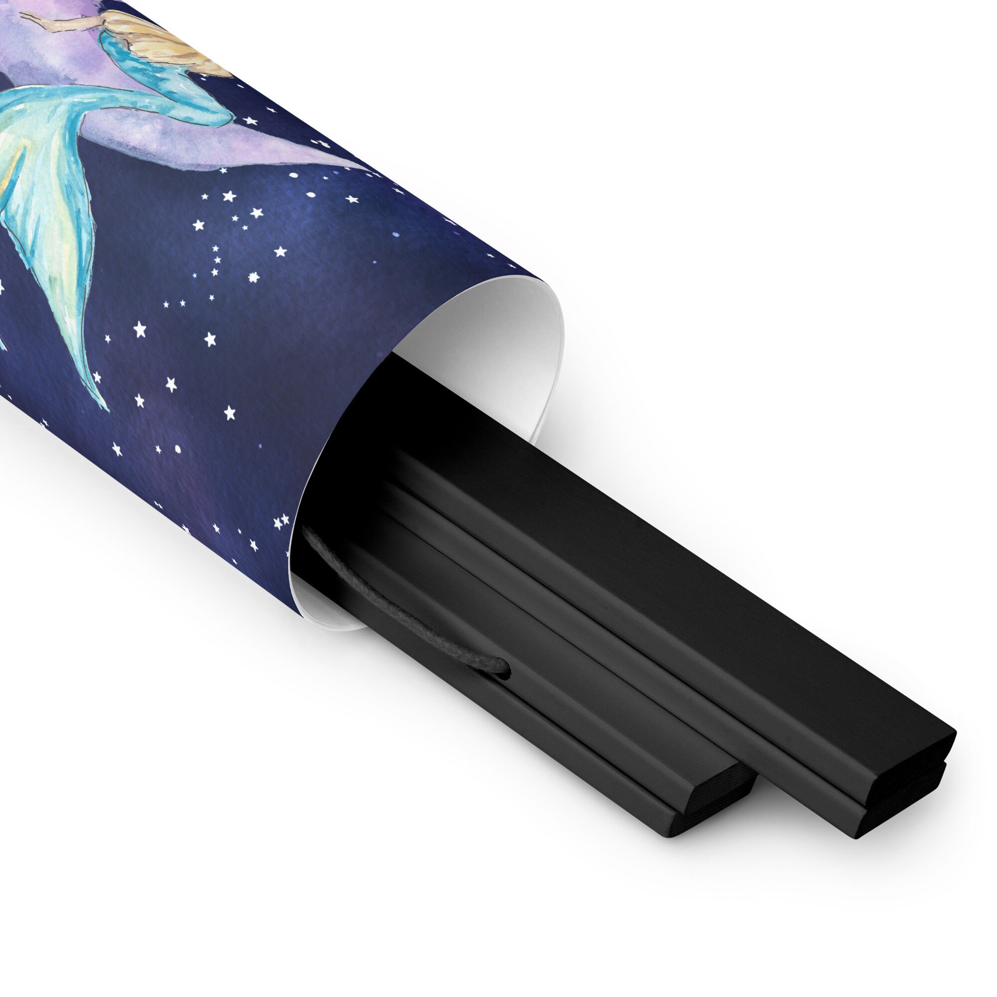 Celestial Mermaid on the Moon Poster With Magnetic Hangers, Moon and ...