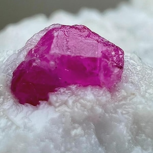 Natural Red Ruby Crystal on Matrix 164ct 32.8g Jegdalek Afghanistan Large Ruby Corundum Mineral Specimen Collector