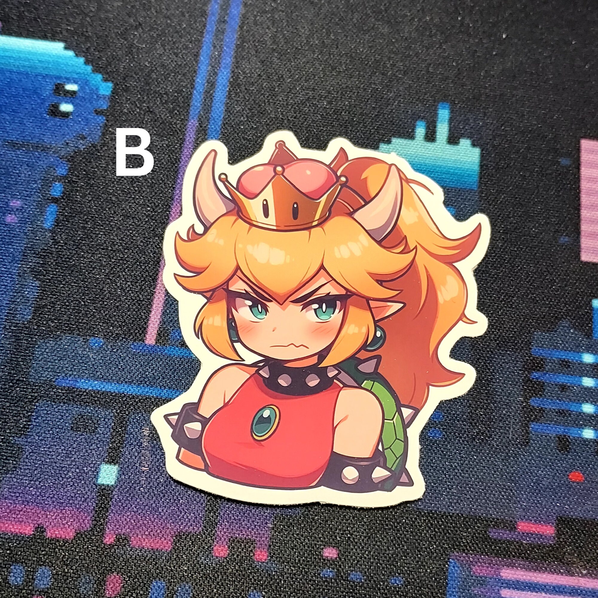 Cute Chibi Bowsette & Boosette Vinyl Sticker Pack | Water Resistant ...