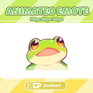 Animated Frog Emote - Cute Frog Emote For Twitch, Discord, Youtube