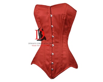 Heavy Duty Corset Waist Trainer Corset Overbust Corset Double Steel Boned Corset Women's Corset  Cotton Corset