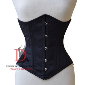 Underbust Waist Training Steel Boned Heavy Duty Cotton Corset
