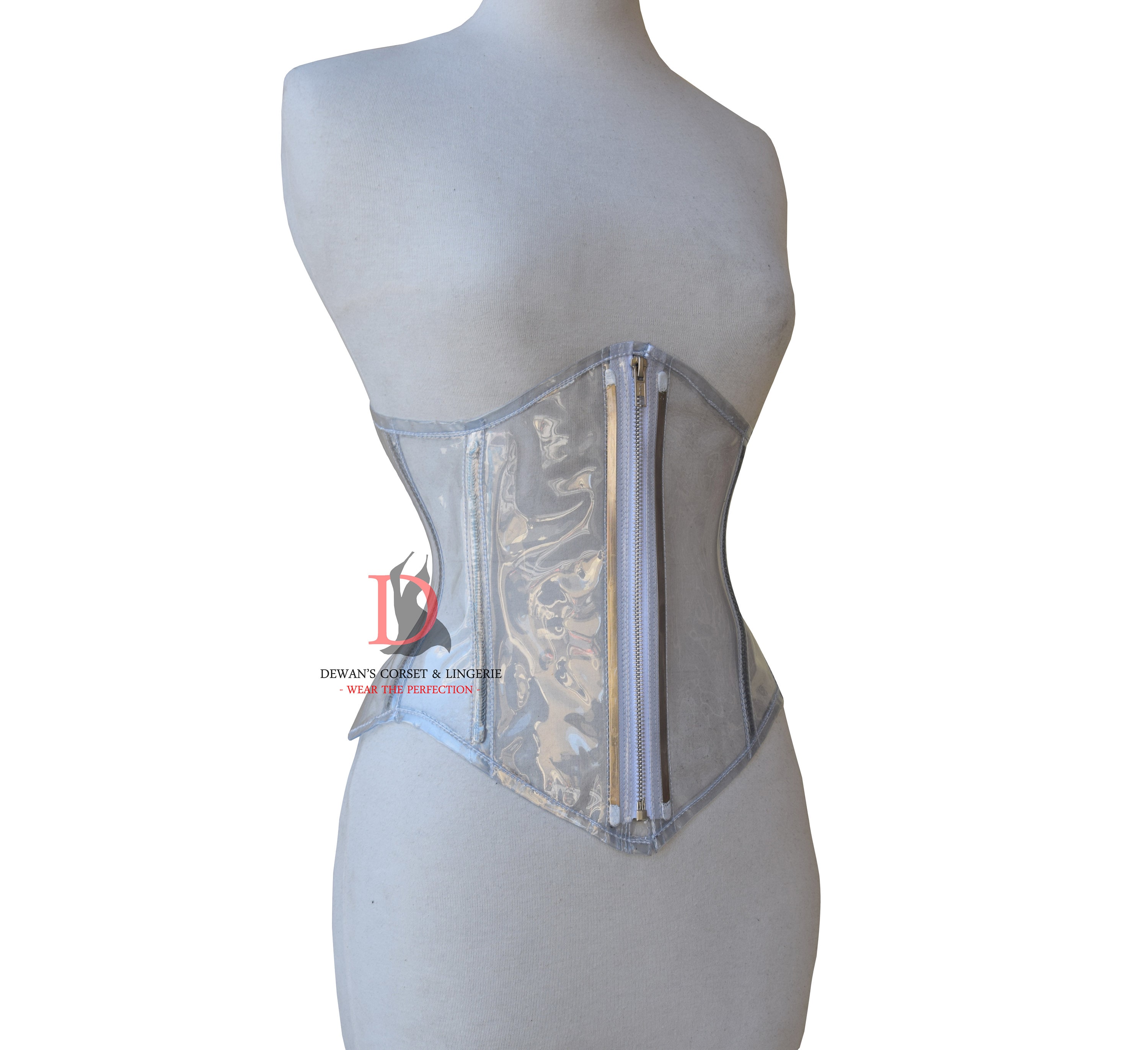Artifice Products - Clear PVC and Lace Underbust Corset – Artifice Clothing