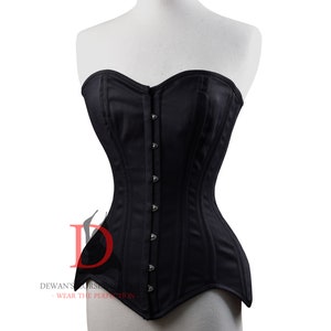 Overbust Waist Training Double Steel Boned Heavy Duty Cotton Corset