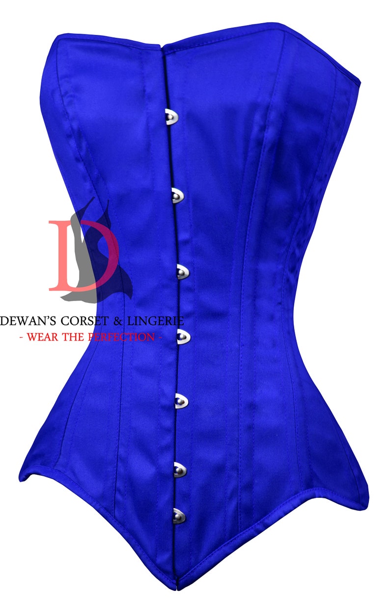 blue corset