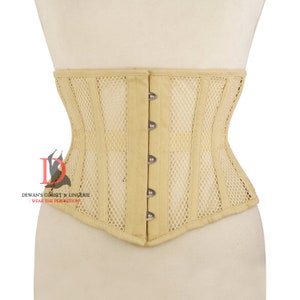 Heavy Duty Waist Training Corset Beige Mesh Corset Waist Training for Womens Beige Corset