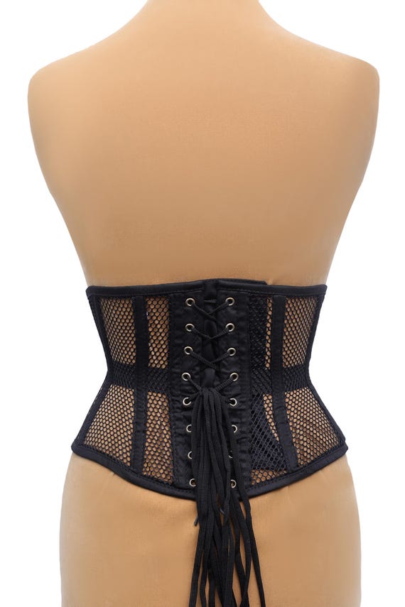 【全品送料無料】 Mesh Women's Corset Boned Steel Corset Trainer Waist Corset スカート