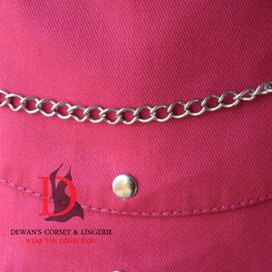 cotton corset hot pink