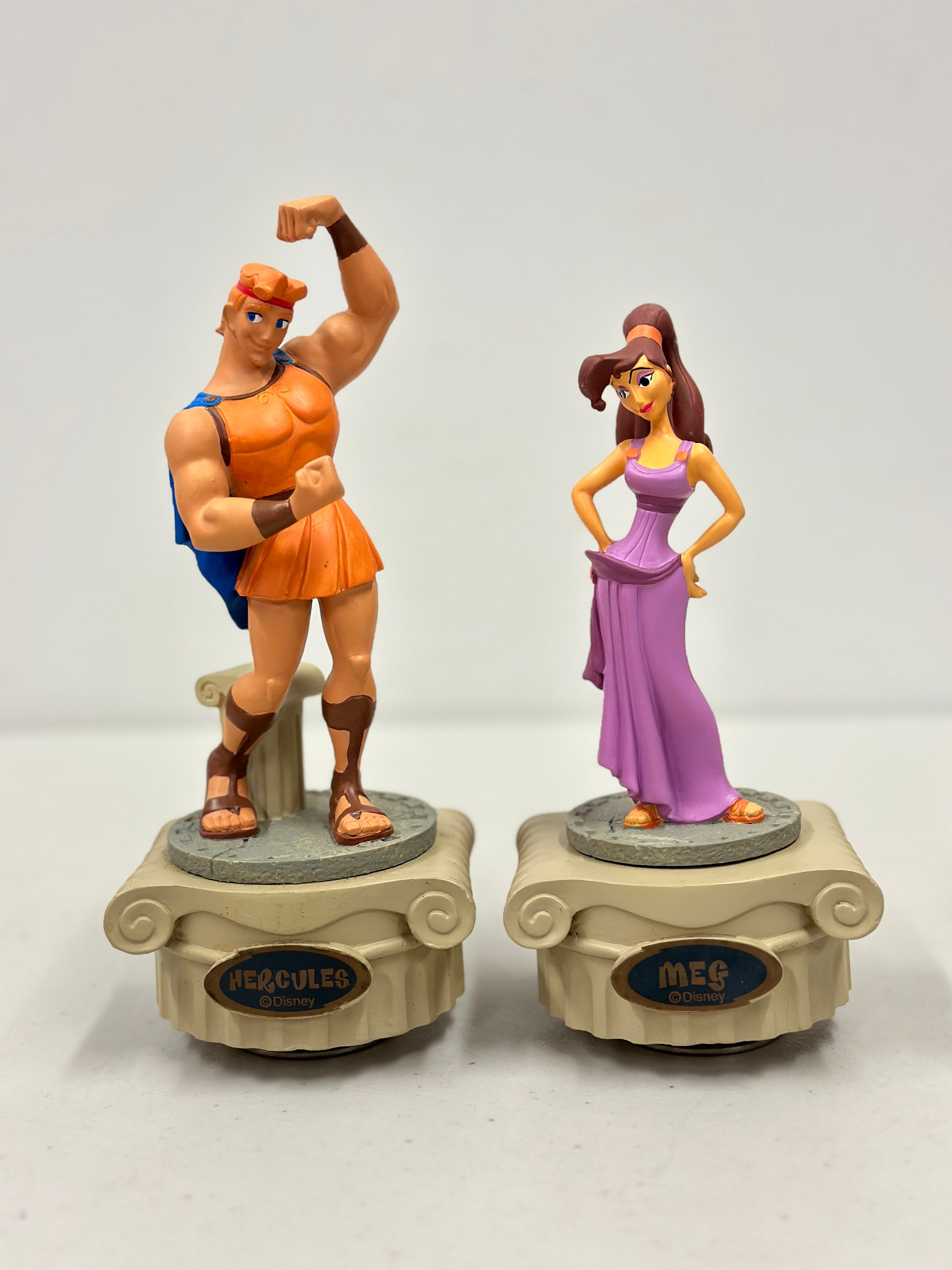 Disney Hercules & Megara Music Box Figurine Lot of 2 - Etsy